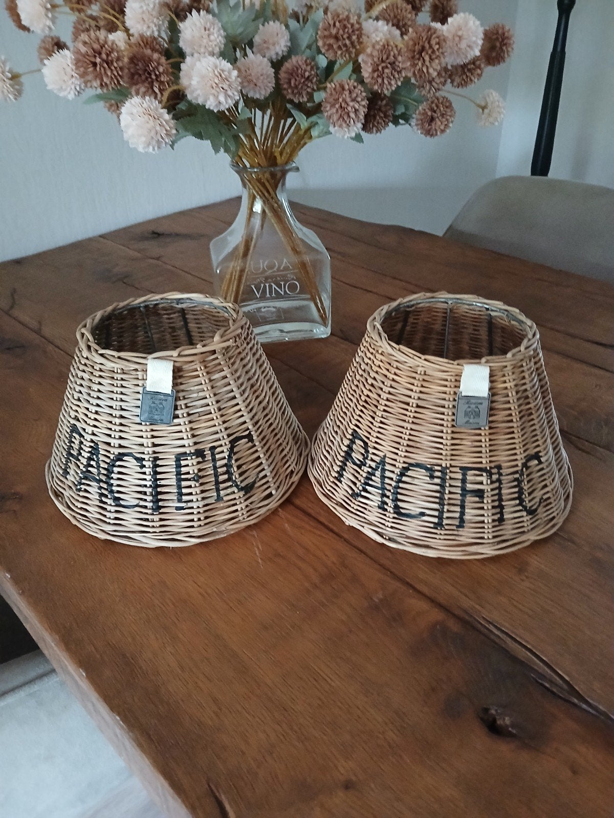 Twee riviera maison lampenkapjes, Ophalen, Zo goed als nieuw, Rond
