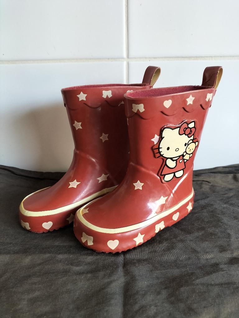 Hello Kitty regenlaarsjes / maat 23, Meisje, Ophalen of Verzenden, Laarzen, Zo goed als nieuw