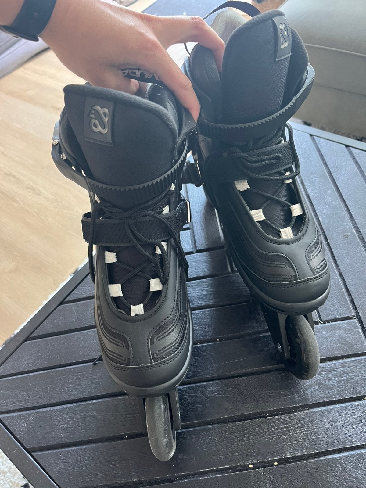 Skeelers Nijdam 42, Zo goed als nieuw, Inline skates 4 wielen, Dames, Ophalen