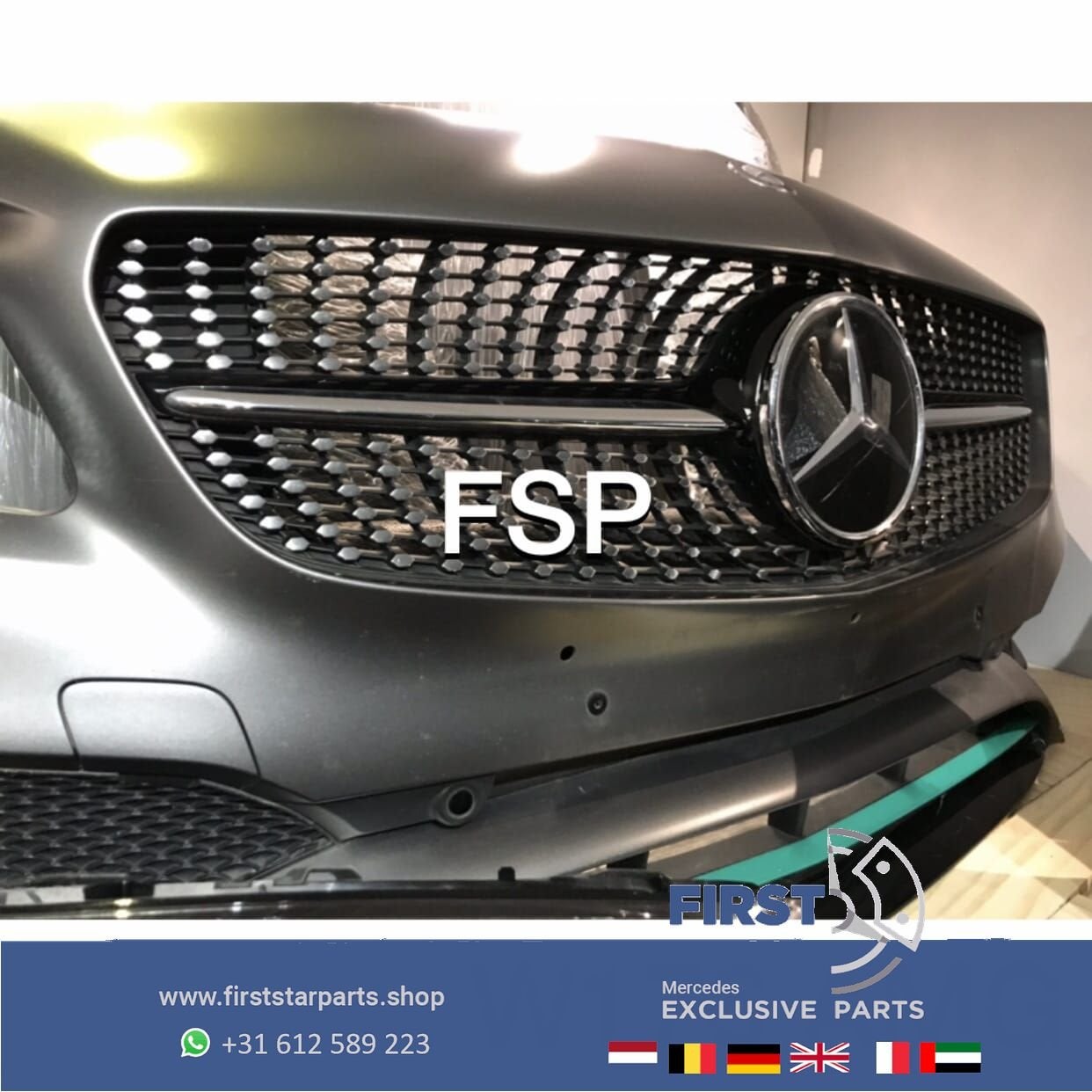 W176 FACELIFT AMG VOORKOP Mercedes A Klasse 2012-2018 GRIJS, Auto-onderdelen, Gebruikt, -, Voor, Ophalen of Verzenden