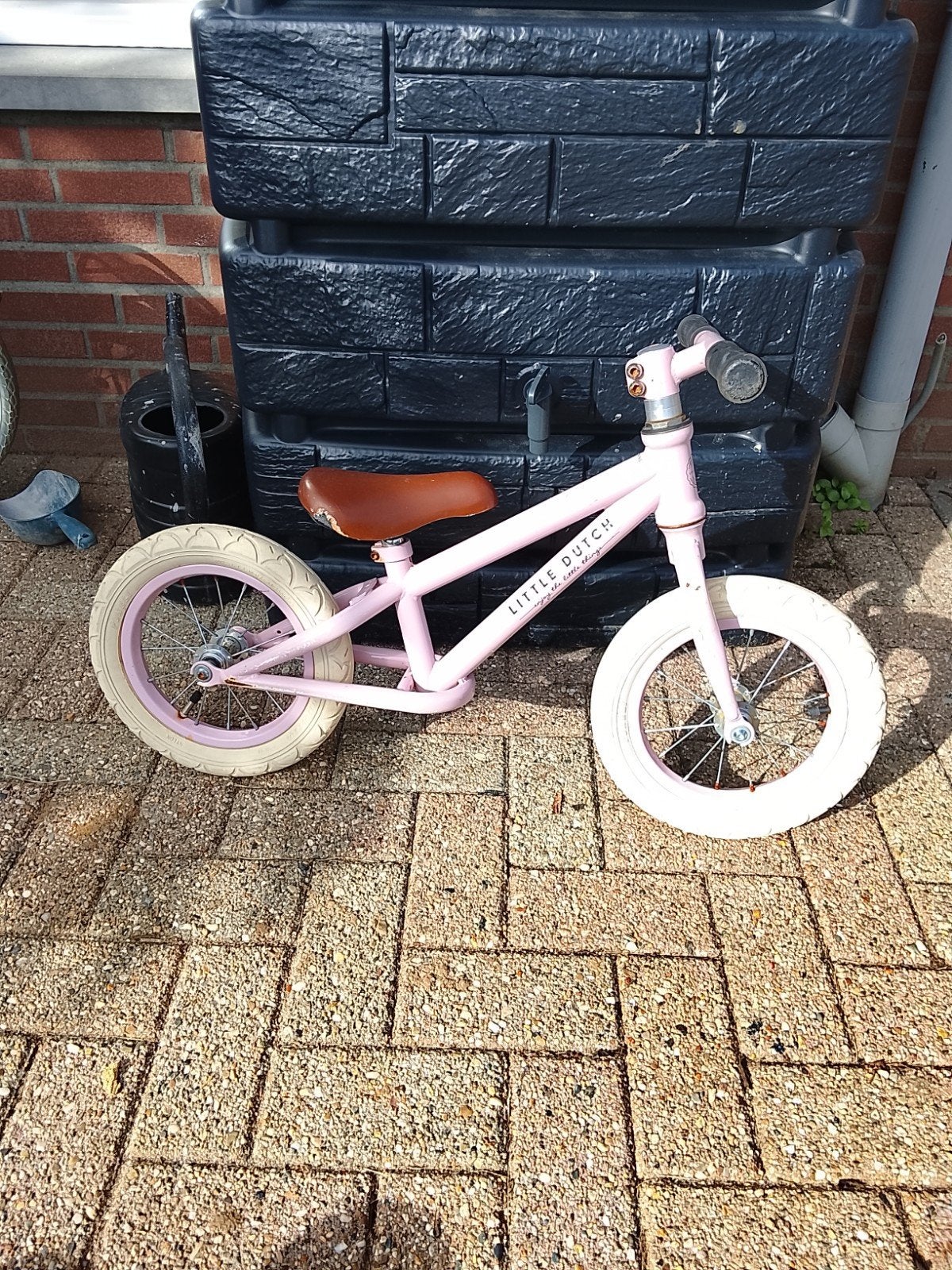 Little Dutch loopfiets roze, Fietsen en Brommers, Ophalen, Zo goed als nieuw, Minder dan 16 inch, Little Dutch