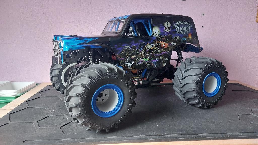 Losi LMT Son-Uva-Digger RTR monstertruck, Hobby en Vrije tijd, Modelbouw | Radiografisch | Auto's, Elektro, Auto offroad, Nieuw