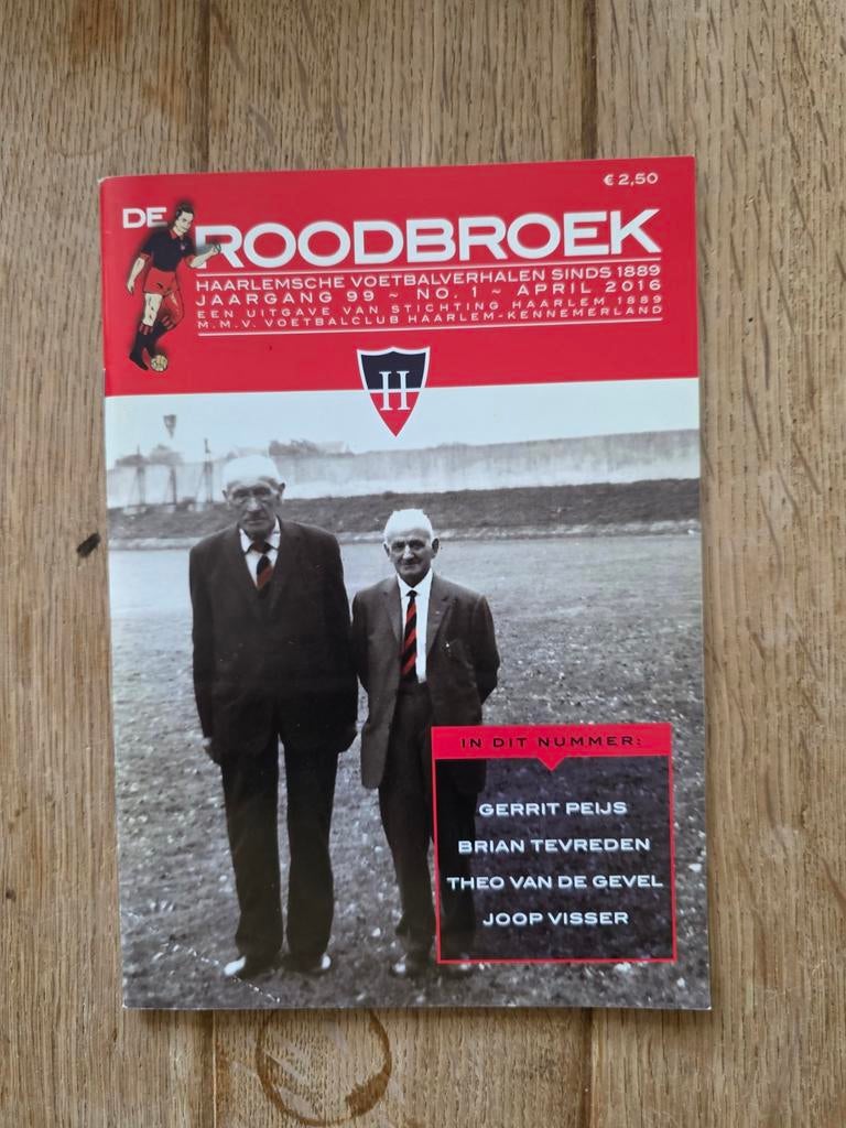 HFC Haarlem  Roodbroek, Ophalen of Verzenden, Overige binnenlandse clubs