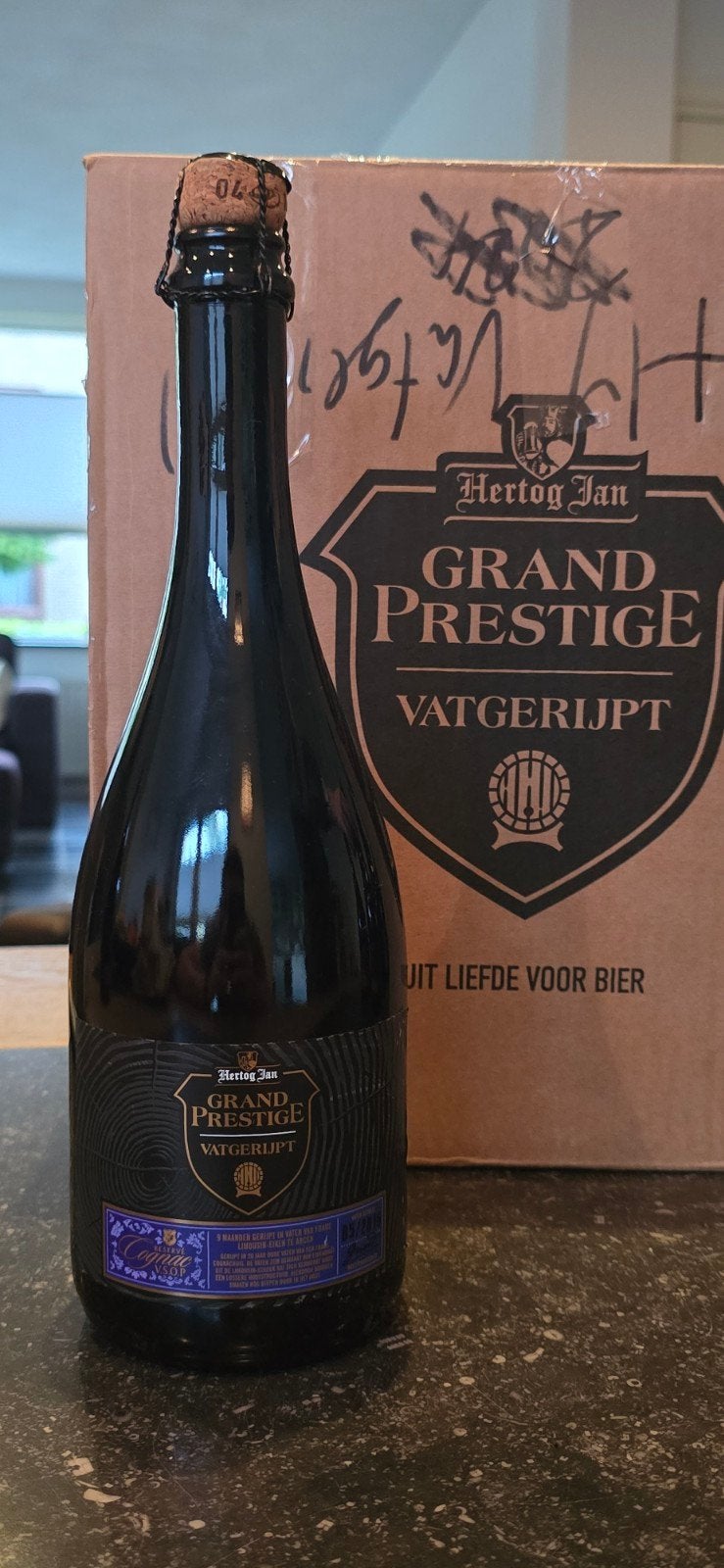 Diverse Hertog Jan Grand Prestige Vatgerijpt flessen, Ophalen of Verzenden
