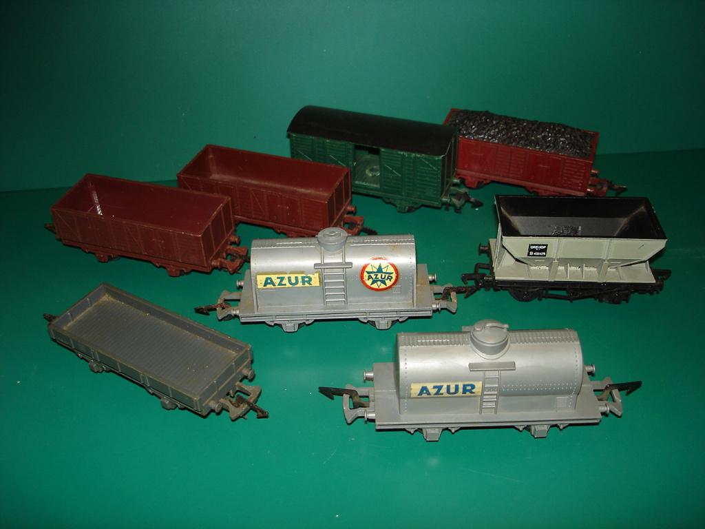 JOUEF, lot van 8 goederen wagons, Hobby en Vrije tijd, Modeltreinen | H0, Gebruikt, Gelijkstroom, Jouef, Wagon
