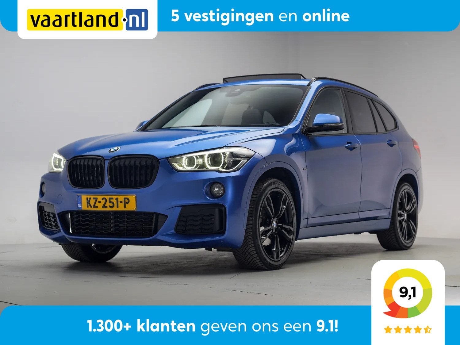 BMW X1 sDrive18i M Sport [ Panorama Navi Led ] (bj 2017), Auto's, BMW, X1, Automatische klimaatregeling, 136 pk, Gebruikt