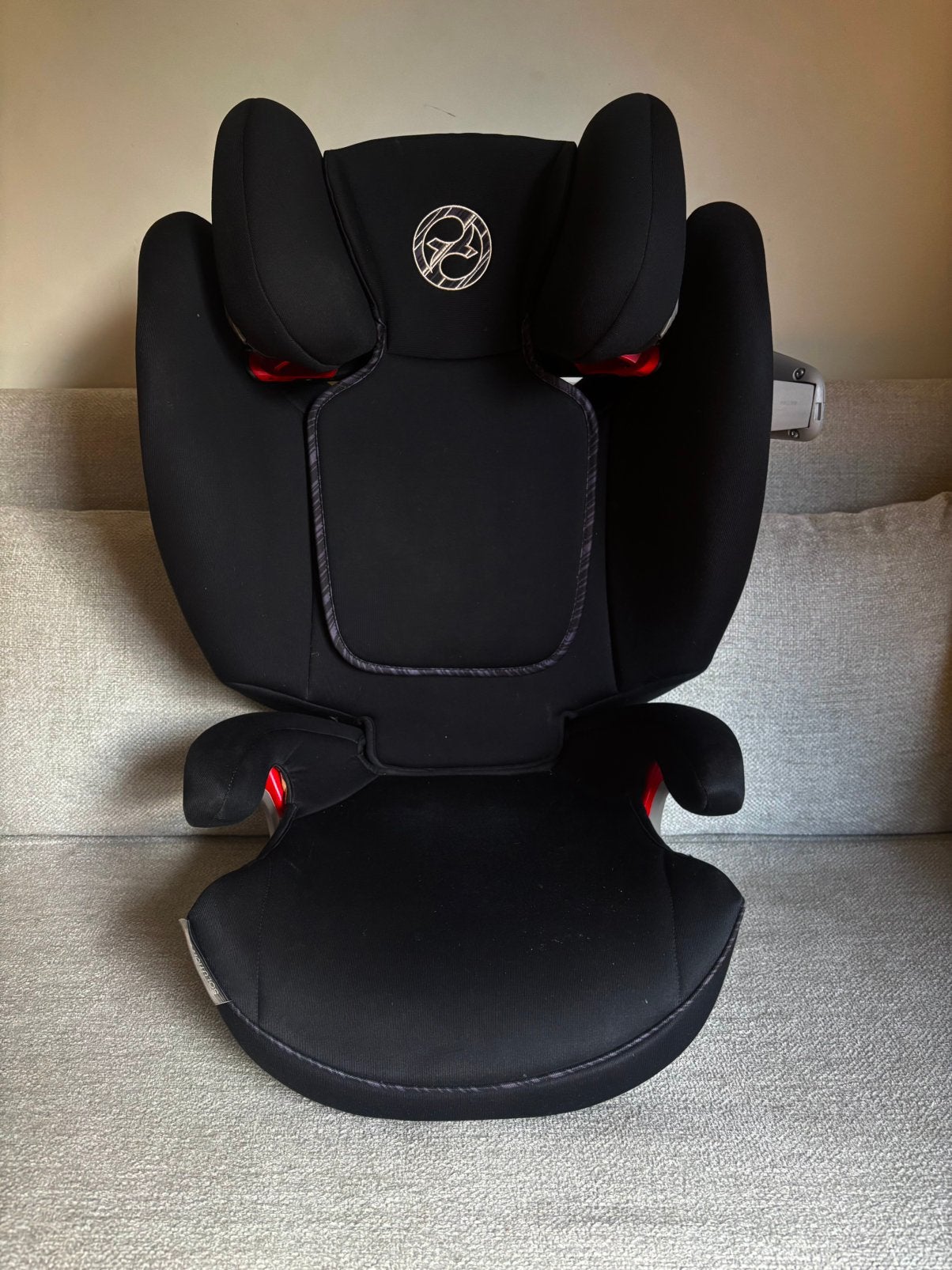 Cybex Solution S-Fix zwart, Kinderen en Baby's, Autogordel of Isofix, Gebruikt, 15 t/m 36 kg, Zijbescherming