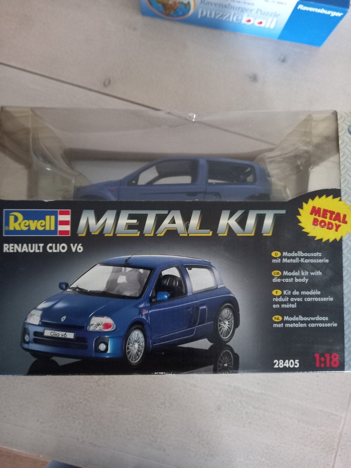 Revell Modelbouw Renault Clio V6 - Metal Kit 1:18, Auto, Revell, Groter dan 1:32, Nieuw