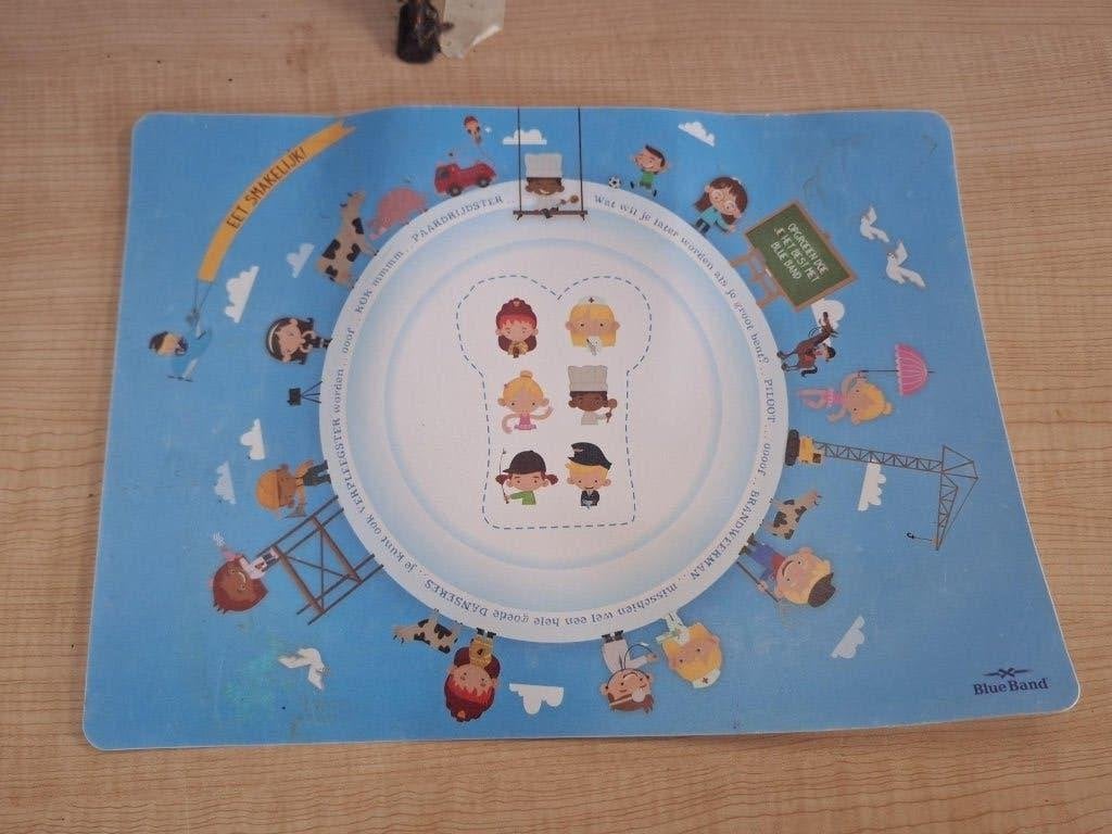 placemat eet smakelijk blueband, Ophalen of Verzenden, Zo goed als nieuw, Placemat