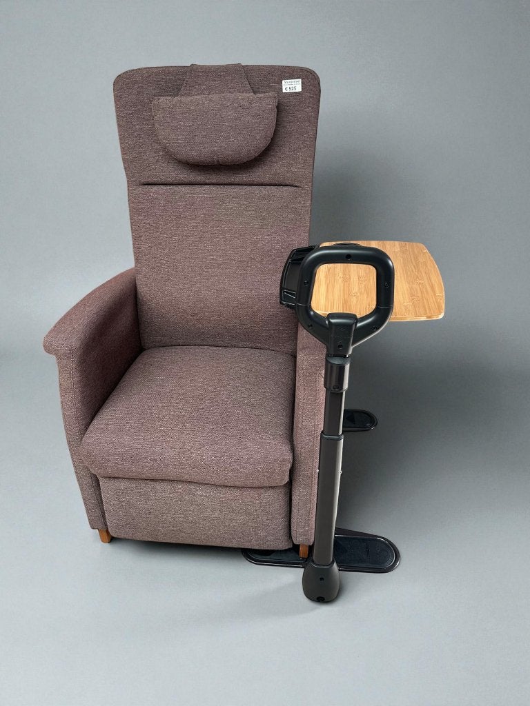 Ergonomische Opsta-Hulp met Draaibare Bamboe Tafel bijzet, Minder dan 55 cm, N, N, Rond
