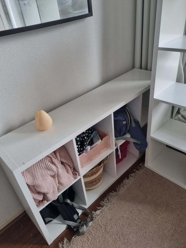 2x IKEA Vakkenkast Wit - Veelzijdige Opbergers, Ophalen, Gebruikt