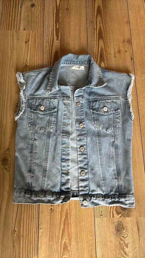 Mooie spijker gilet maat 164, Kinderen en Baby's, Ophalen of Verzenden, Zo goed als nieuw, Meisje, Trui of Vest