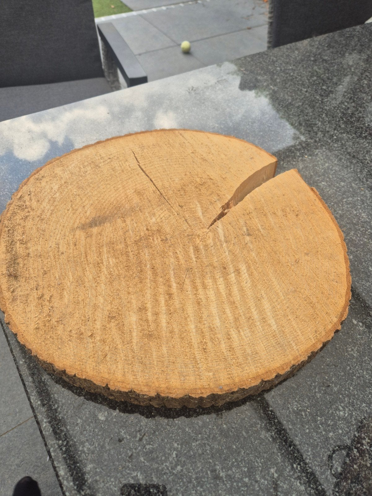 Boomstam schijven 35cm doorsnede 7 stuks, Ophalen