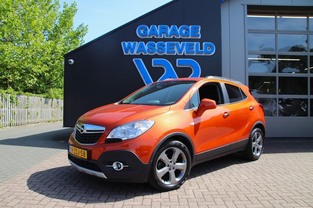 Opel Mokka 1.4 T Cosmo Trekhaak/Camera/Navi/Cruise, Stof, Gebruikt, Zwart, Handgeschakeld