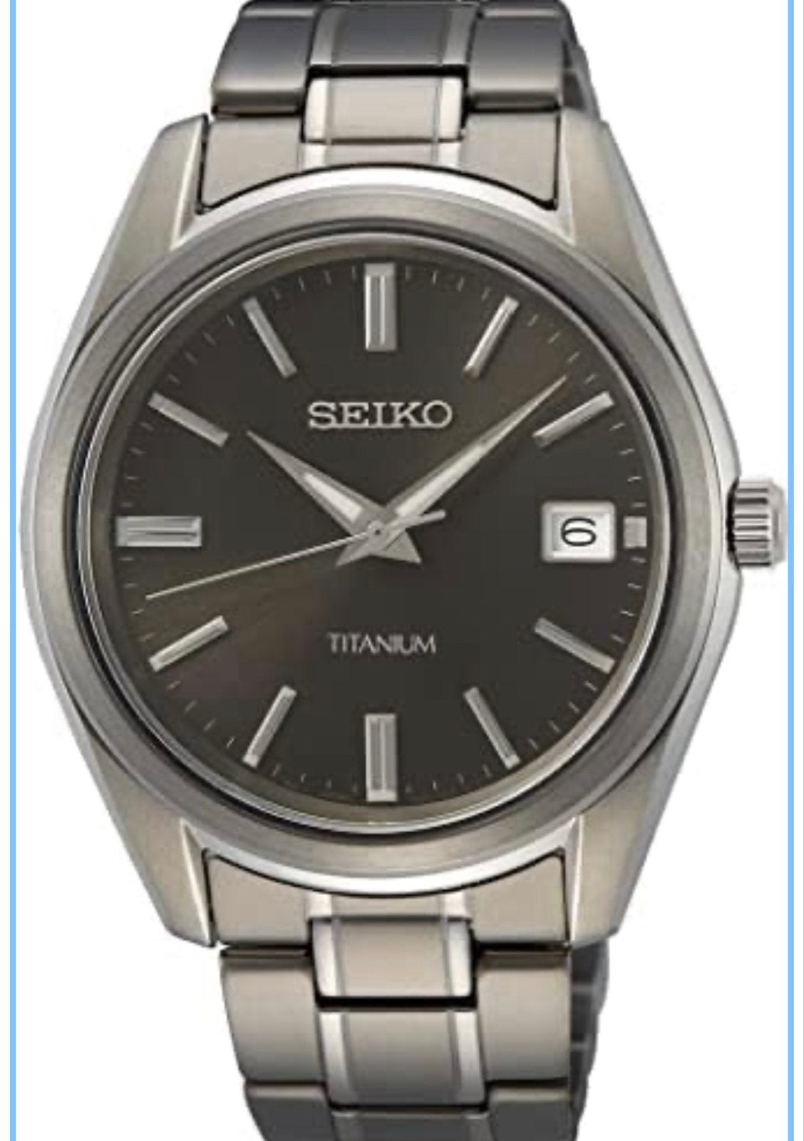 Seiko SUR375P1 Titanium Horloge - Zo goed als nieuw, Sieraden, Tassen en Uiterlijk, Polshorloge, Ophalen of Verzenden, Zo goed als nieuw
