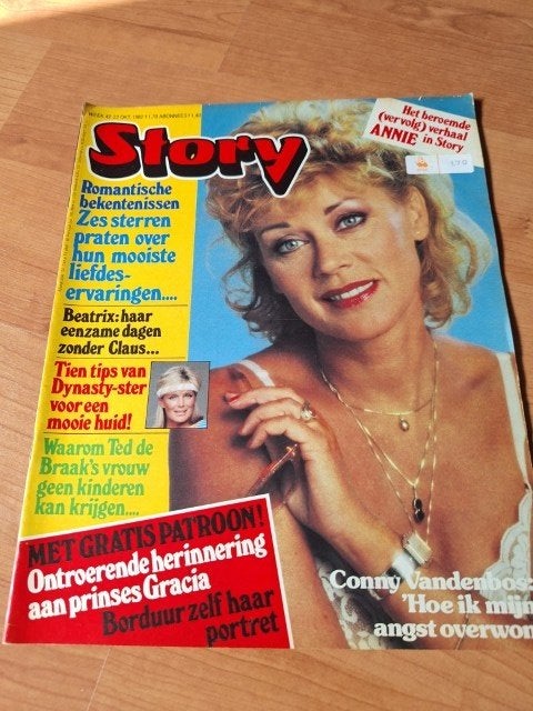 Story 1982 Conny Vandenbos Prinses Diana Rob de Nijs Dynasty, Ophalen of Verzenden, 1980 tot heden, Nederland, Tijdschrift