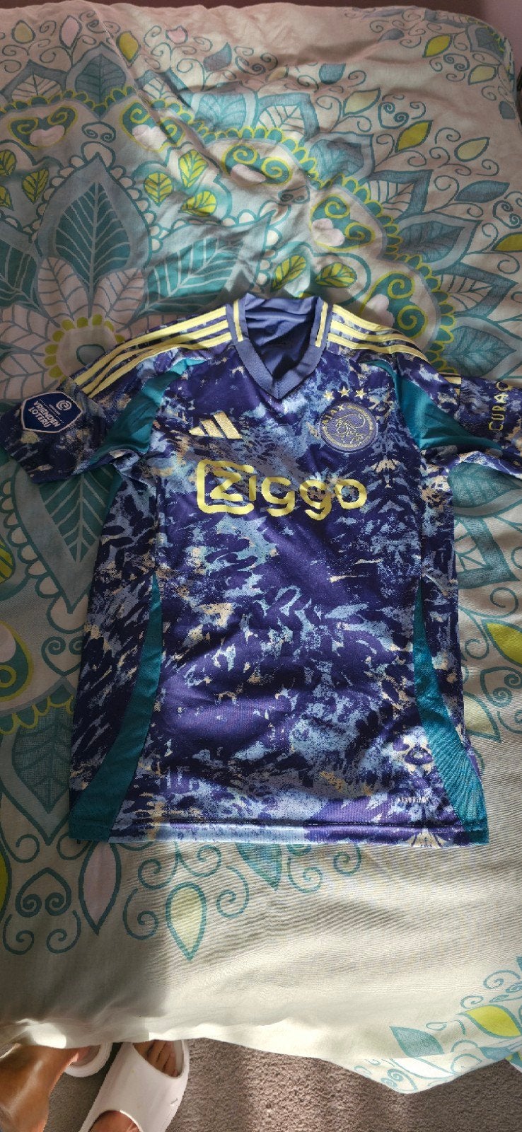 Ajax uitshirt maat S, Ophalen of Verzenden, Maat 36 (S), Gedragen, Blauw