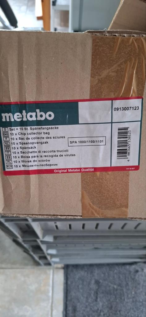 10 spaanopvangzakken voor Metabo., Ophalen of Verzenden, Nieuw