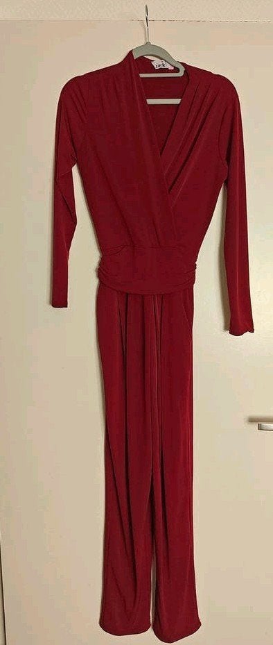 Prachtige bordeauxrode jumpsuit met steekzakken, maat 38, Maat 38/40 (M), Zack London, Ophalen of Verzenden, Zo goed als nieuw