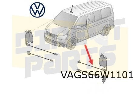 Volkswagen T5 II / T6 antennemodule Links 'AM / FM1' Origine