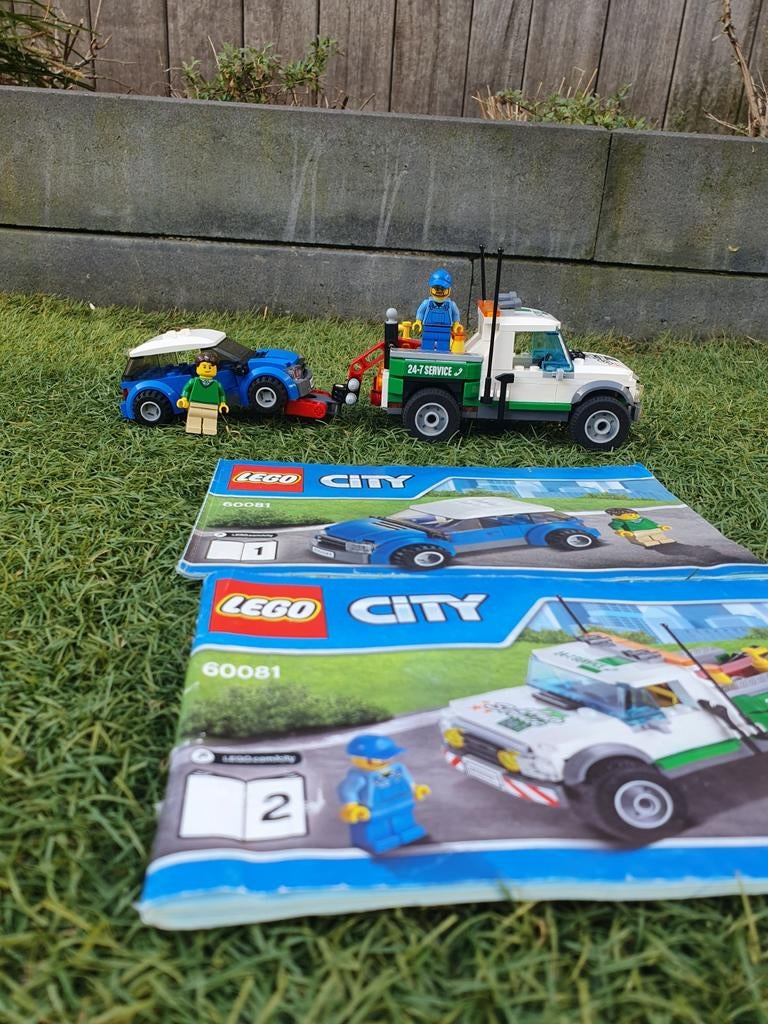 Lego City 60081 Sleepwagen met auto, Ophalen of Verzenden, Gebruikt, Complete set, Lego