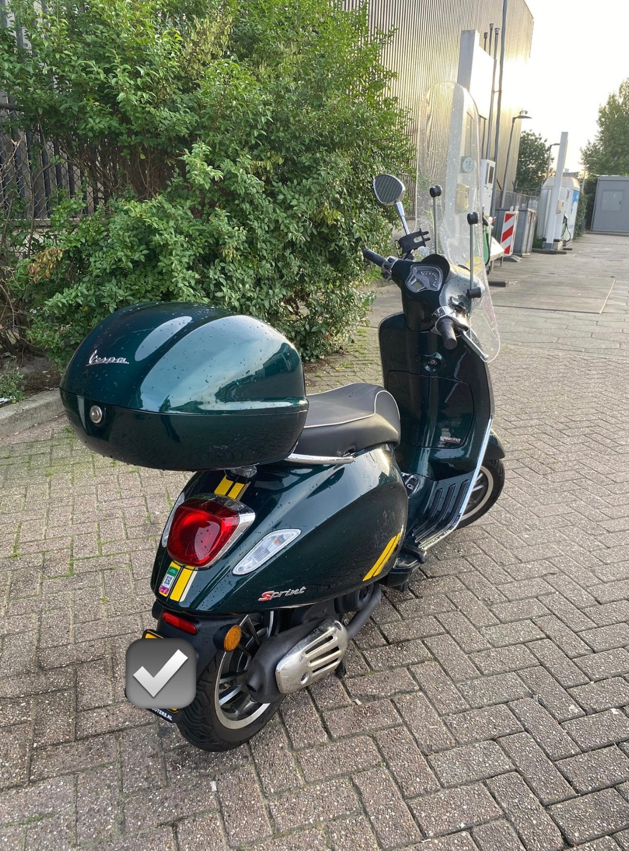 Vespa Sprint Racing 50cc, Ophalen, Benzine