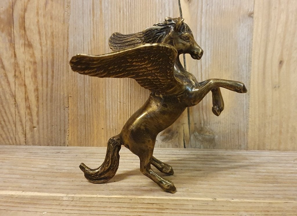 PEGASUS / Bronzen beeld, Ophalen of Verzenden, Paard, Beeldje of Figuurtje
