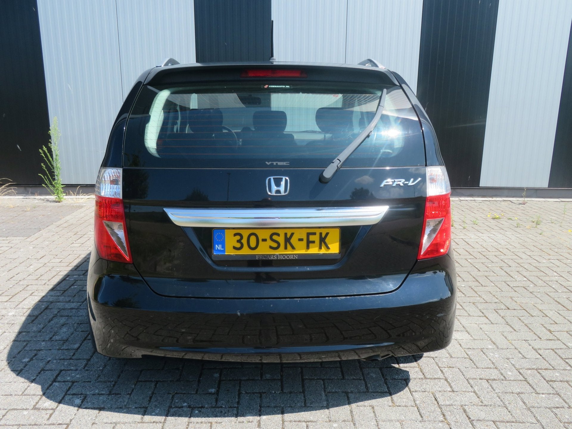 Honda FR-V 1.7i, Auto's, Dealer onderhouden, Gebruikt, Zwart, 4 cilinders