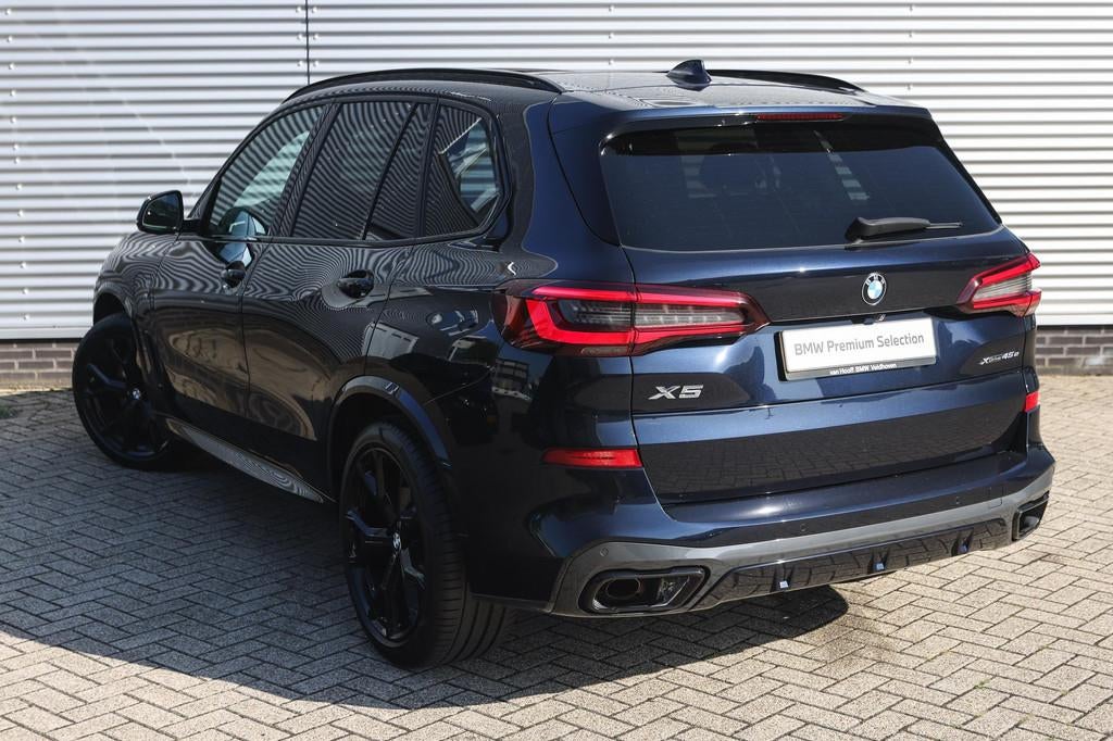 BMW X5 xDrive45e High Executive M Sport Automaat / Panoramad, Gebruikt, 394 pk, Met garantie (alle), Zwart