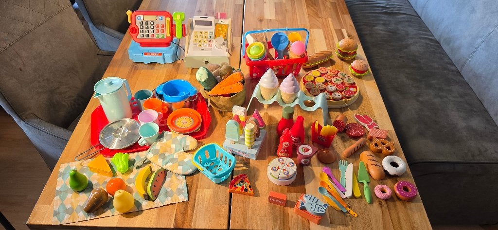 Speelgoed keukenset met accessoires., Ophalen, Gebruikt