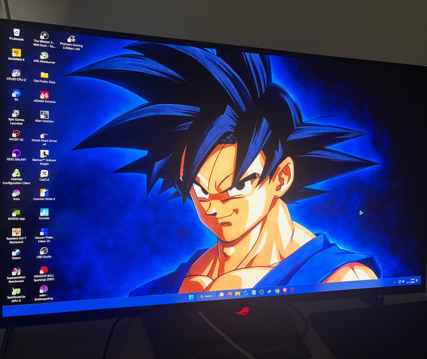 ASUS ROG Strix OLED XG27AQDMG – 27” 240Hz Gaming Monitor, In hoogte verstelbaar, Minder dan 1 ms, Zo goed als nieuw, HDMI