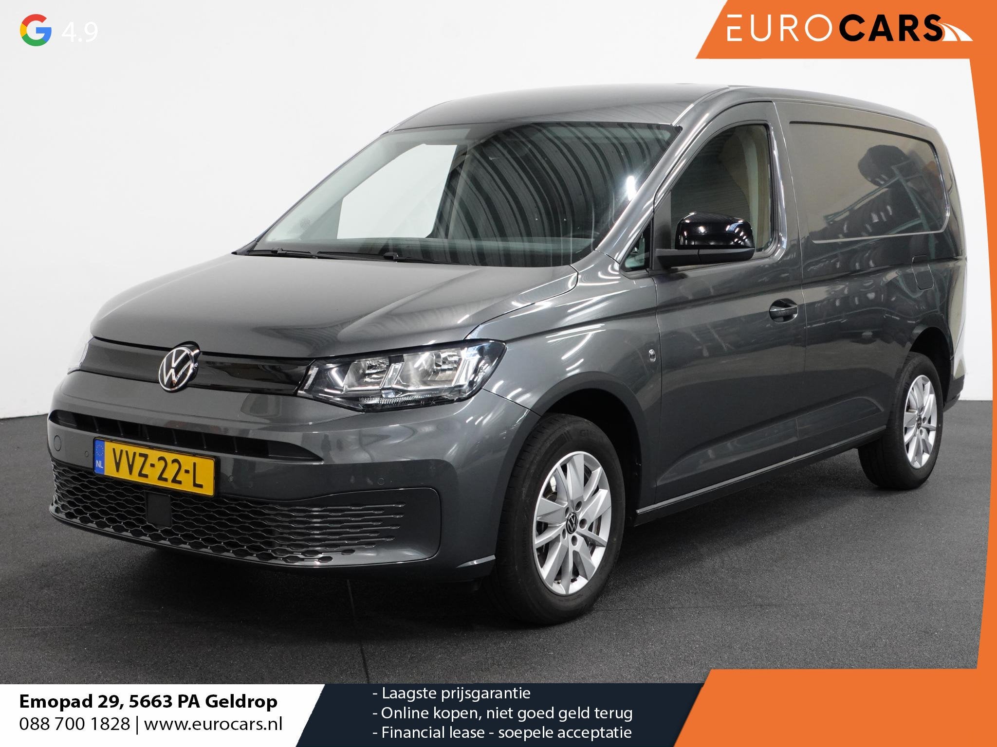 Volkswagen Caddy Cargo Maxi 2.0 TDI Style Automaat Airco Blu, Stof, 4 cilinders, 122 pk, Origineel Nederlands