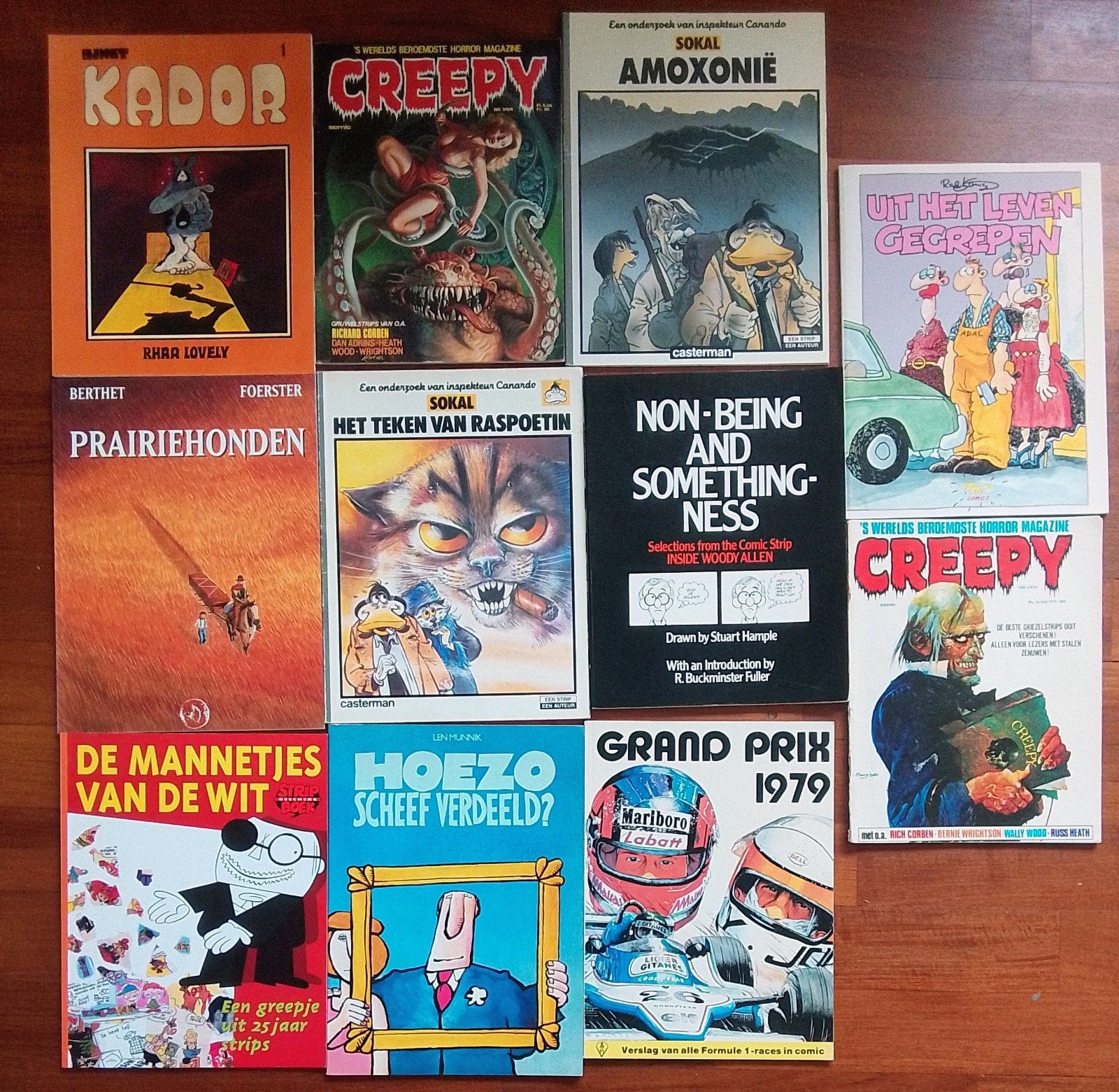 Negen Stripboeken en twee stripbladen, Gelezen, Ophalen of Verzenden, Diverse auteurs en tekenaars, Meerdere stripboeken