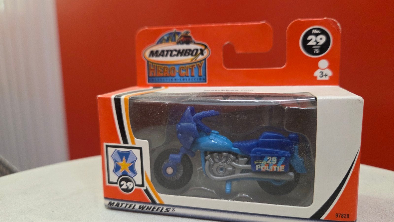 Matchbox Hero City Politie Motorfiets - Nieuw in verpakking, Ophalen of Verzenden, Nieuw, Motor