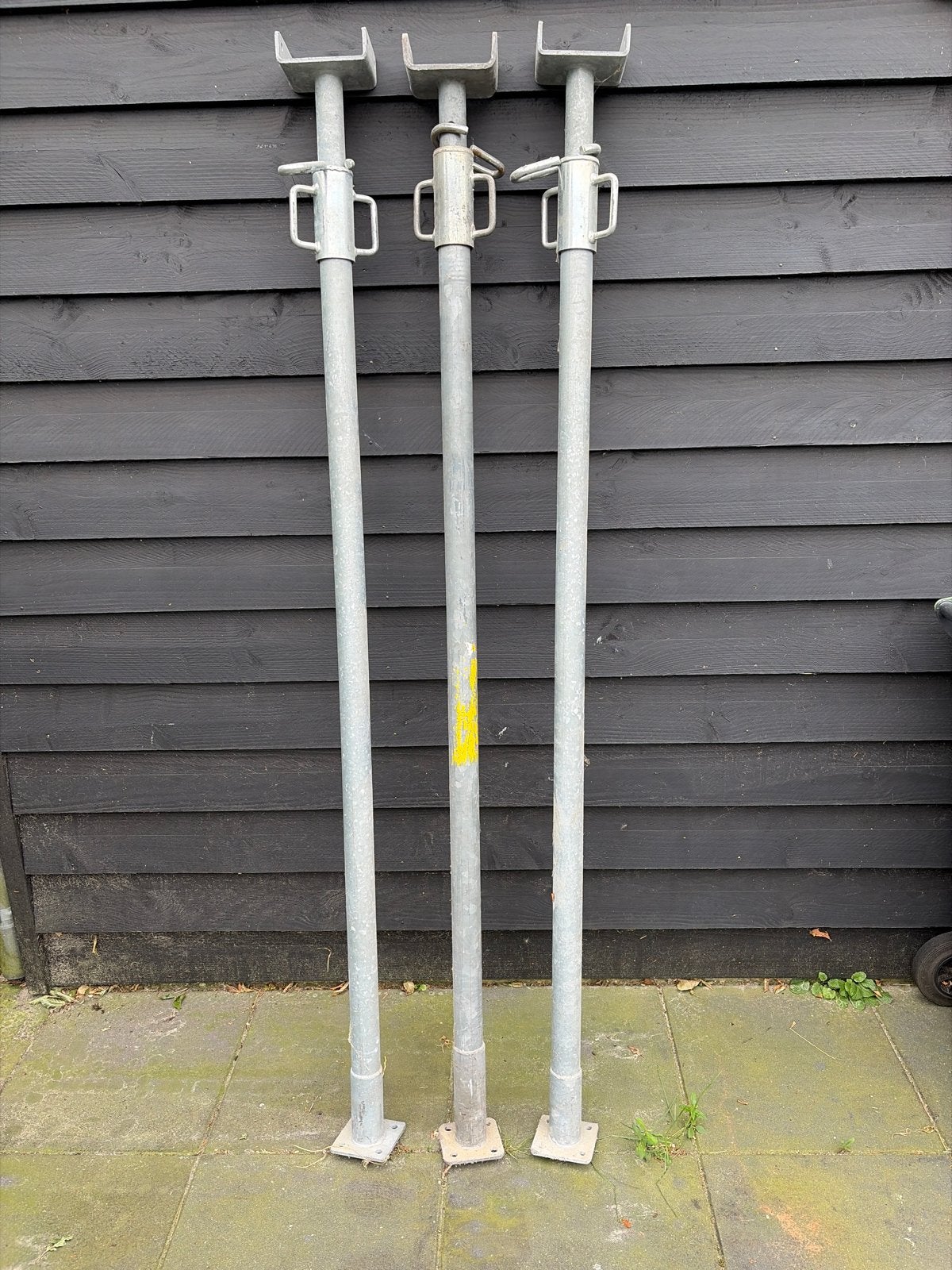 Bouwstempels 180/300 3 stuks, Ophalen, Gebruikt, Overige typen, 2 tot 5 meter