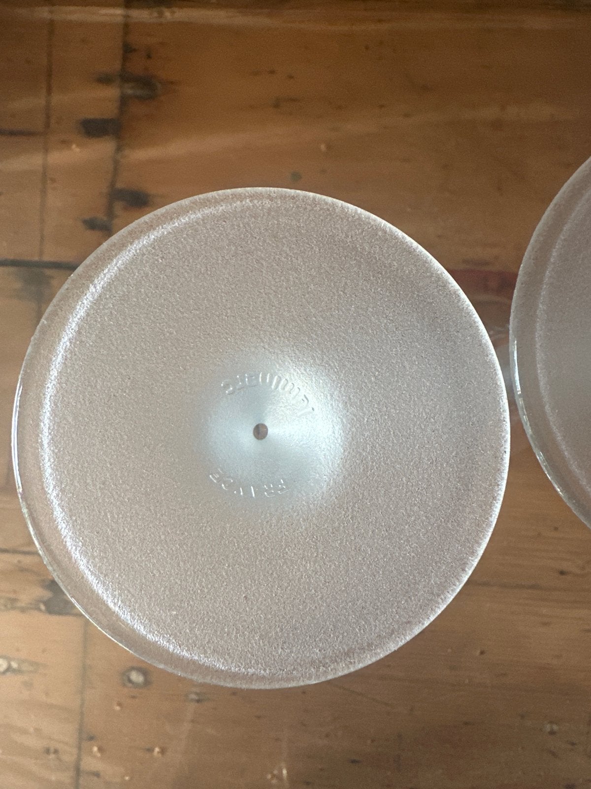 Set van 2 Luminarc wijnglazen met abstracte figuren, Ophalen