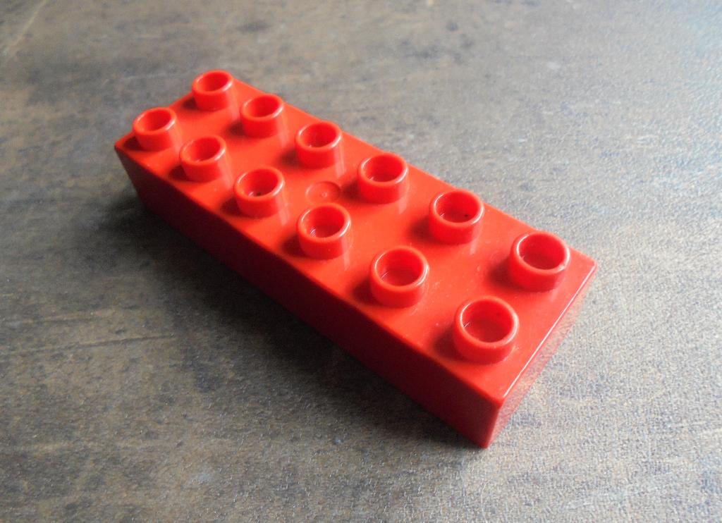 Lego Duplo Brick 2x6 (zie foto's) 10, Ophalen of Verzenden, Gebruikt, Losse stenen, Duplo