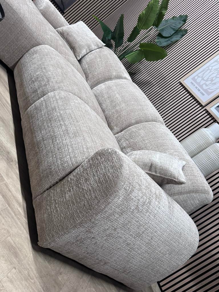 NIEUW | Hotel Chique / Japandi Hoekbank - Zand - 285 x 170, 250 tot 300 cm, -, -, Hoekbank