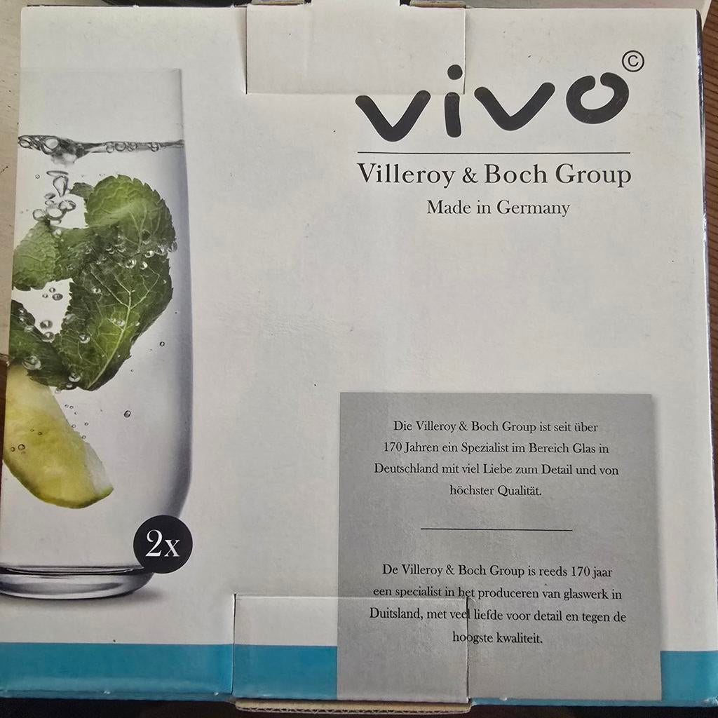 Vivo Villeroy & Boch Group glazen (2x) - Nieuw in verpakking, Ophalen of Verzenden