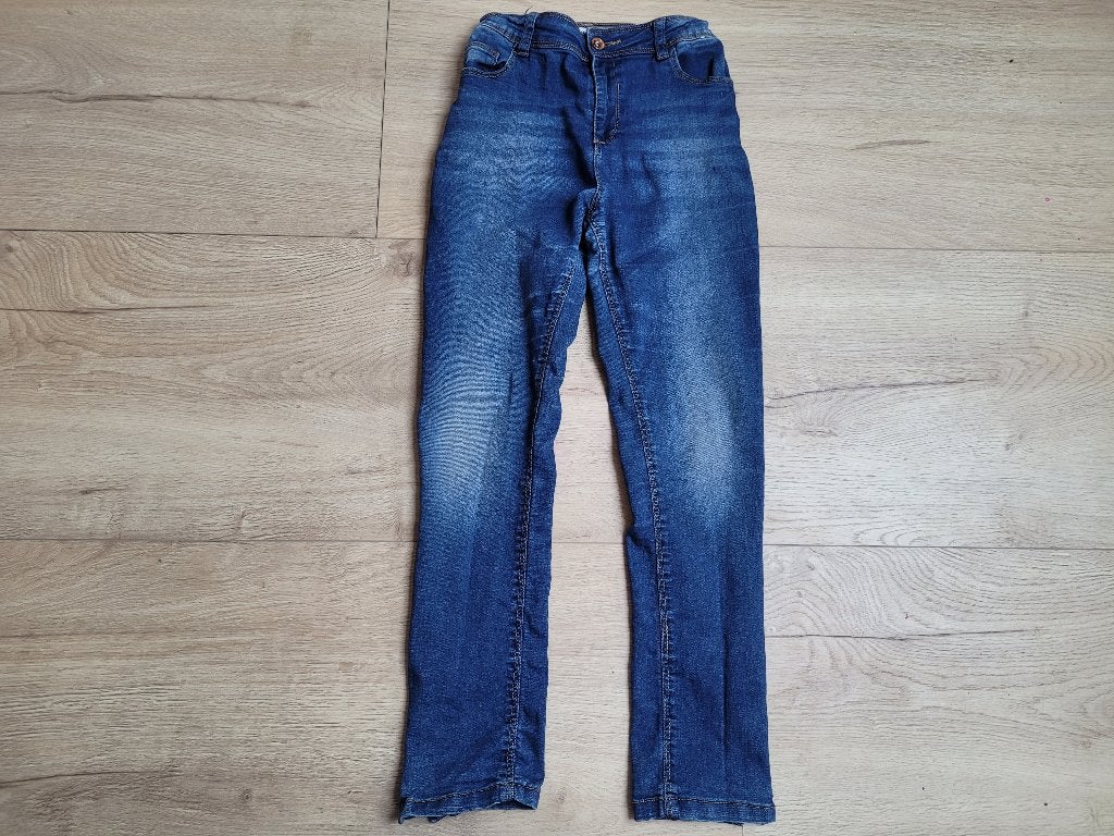 DENIM CO blauwe spijkerbroek maat 146 ~ TH2047, Kinderen en Baby's, Kinderkleding | Maat 146, Broek, Gebruikt, Ophalen of Verzenden