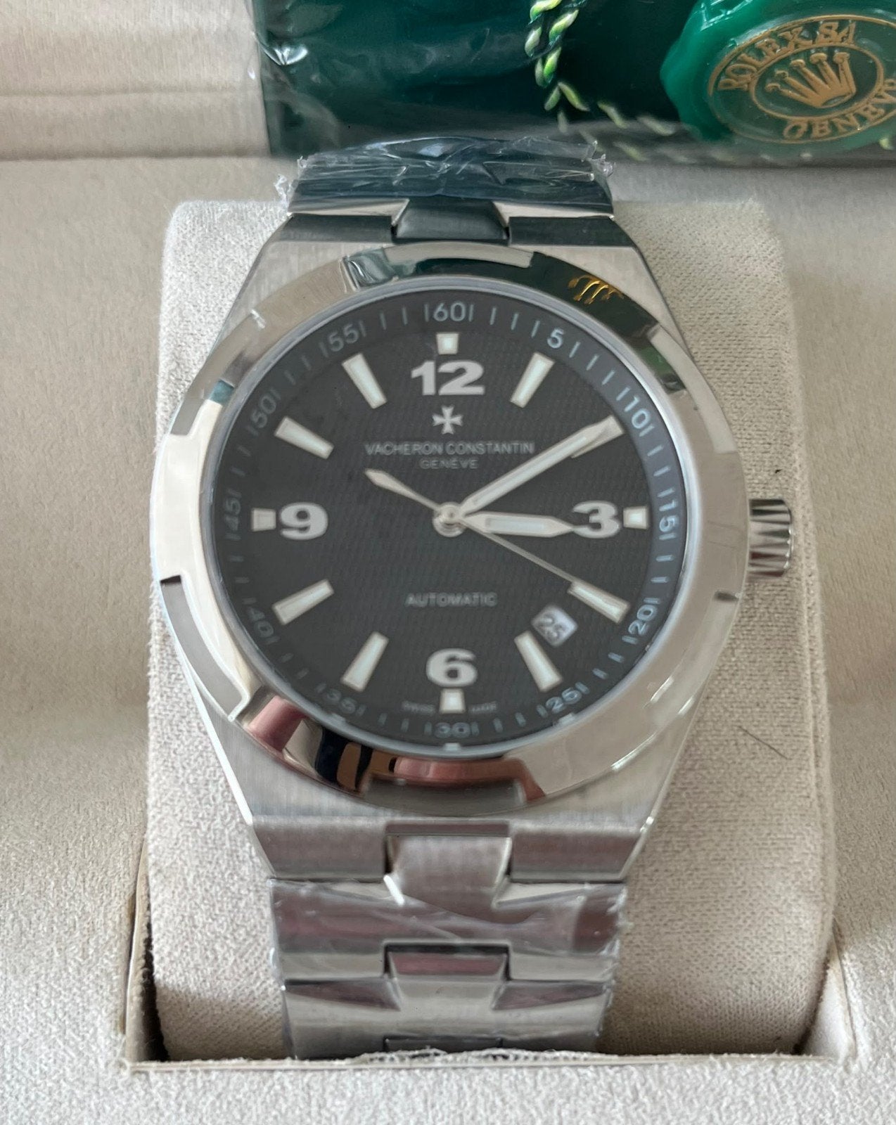 Vacheron Constantin Genève Automatisch Herenhorloge, Overige merken, Staal, Staal, Polshorloge
