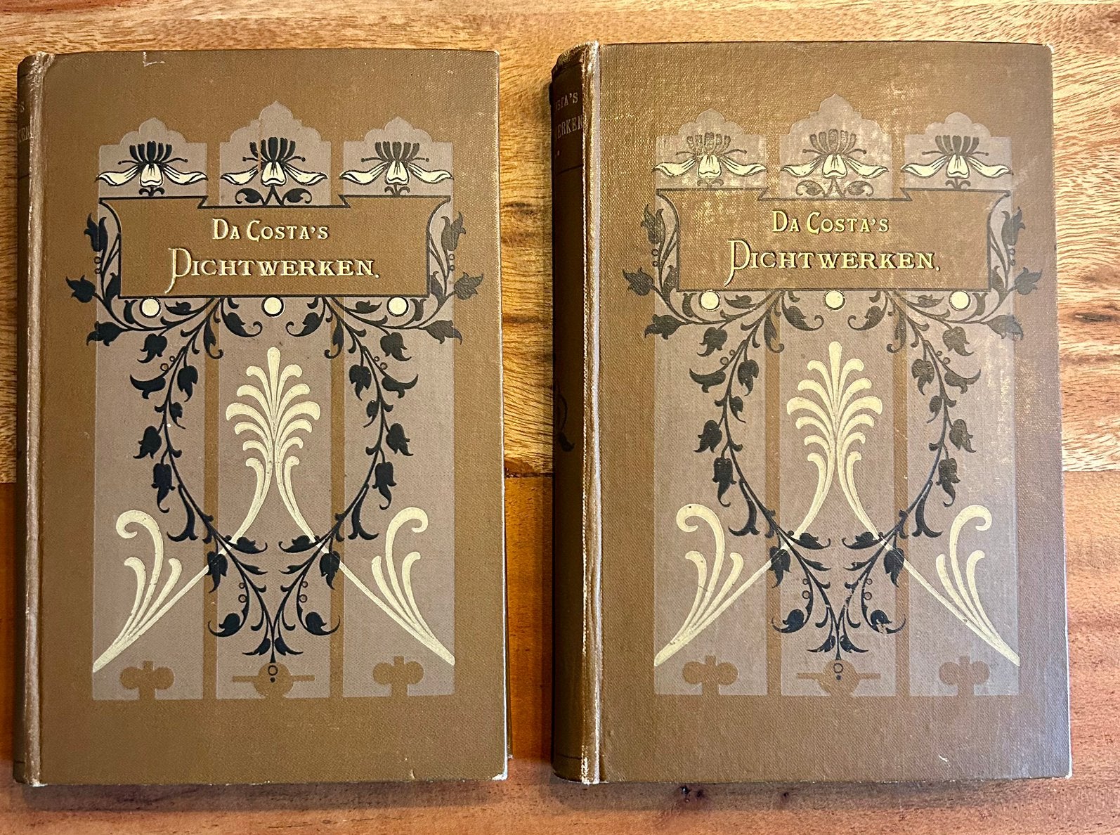 J.P. Hasebroek -Da Costa's Kompleete dichtwerken deel 1 en 2, Ophalen of Verzenden, J.P. Hasebroek - Achtste Druk 1870