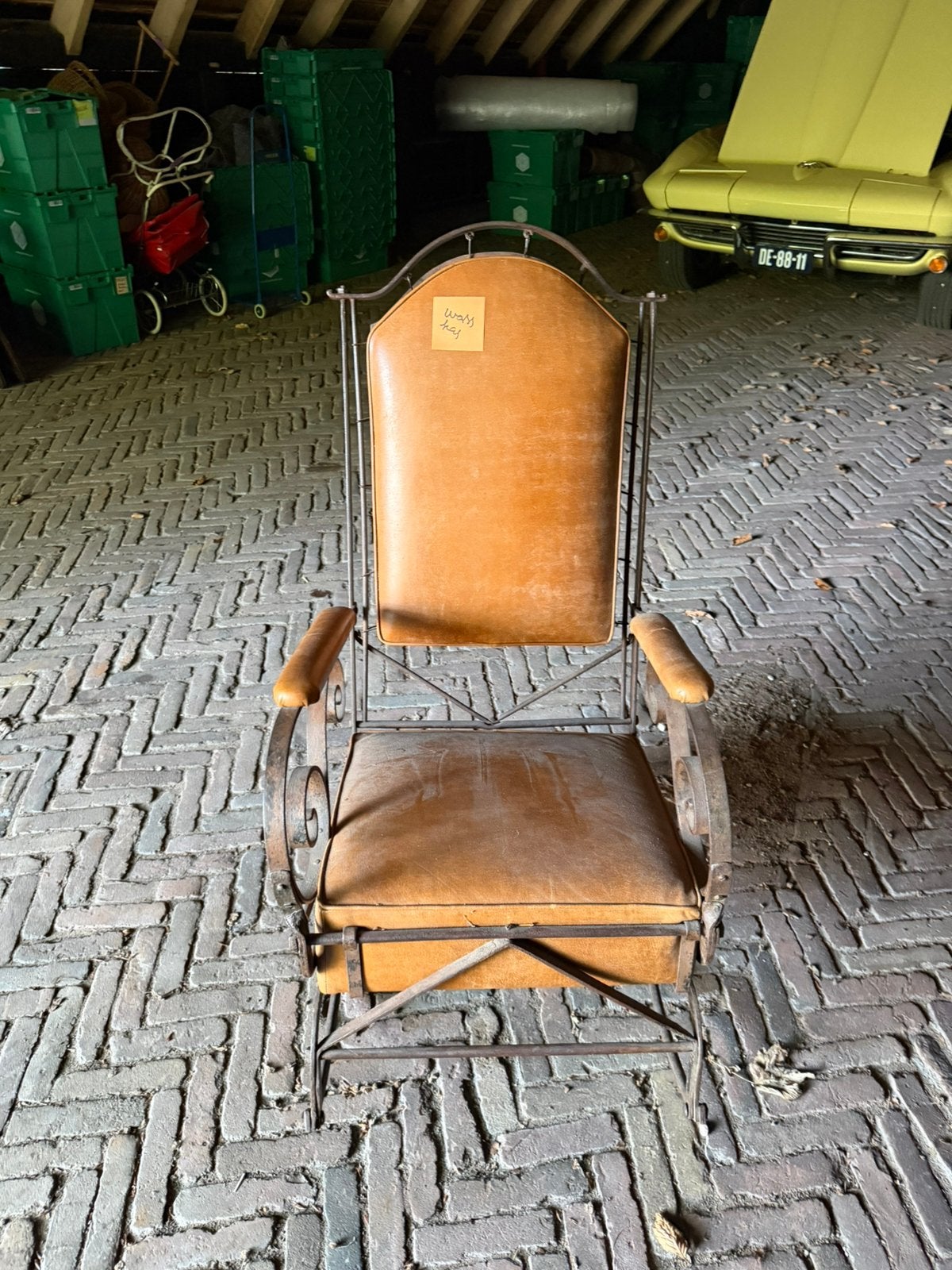 Franse schommel stoel 19e eeuw, Antiek en Kunst, Antiek | Meubels | Stoelen en Banken, Ophalen