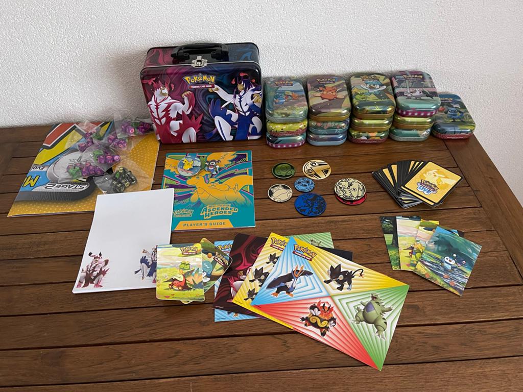 Grote Pokémon TCG Collectie: Blikken, Kaarten, Dobbelstenen, Ophalen of Verzenden, Nieuw, Overige typen