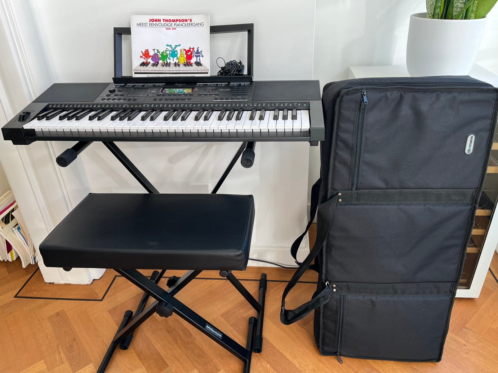Keyboard Startone MK-400 inc. tas, kruk, standaard + boekje, Aanslaggevoelig, Ophalen, Overige merken, 61 toetsen