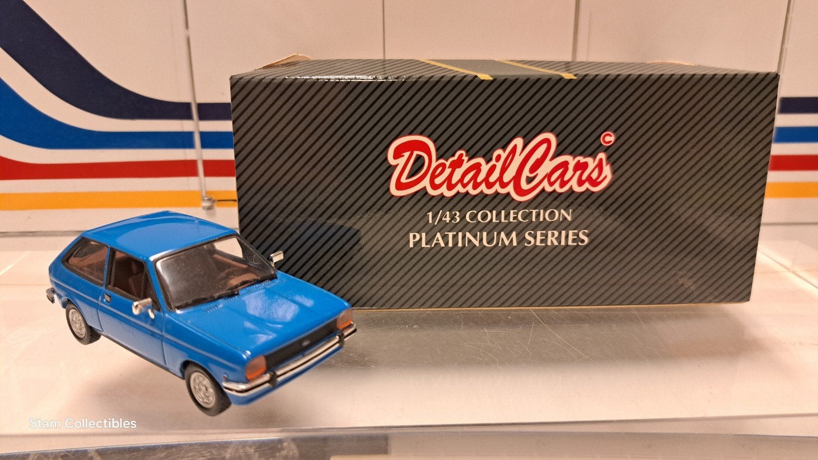 Detailcars Ford Fiesta L Blue - 1977, Overige merken, Auto, Ophalen of Verzenden, E