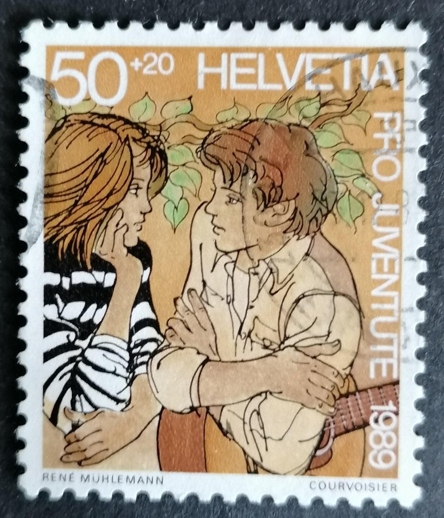 ZWITSERLAND - ontwikkeling v.h. kind 1989, Verzenden, Gestempeld