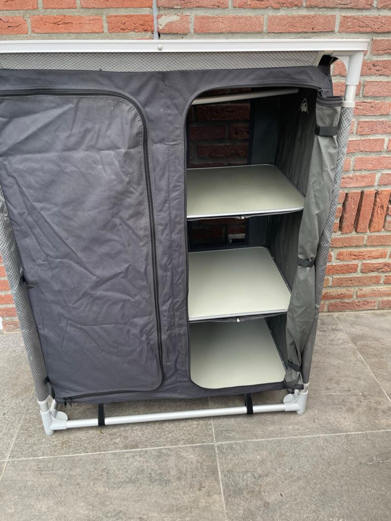 BaseCamp Campingkast Omikron 2x3 Silverline met draagtas, Ophalen of Verzenden, Zo goed als nieuw