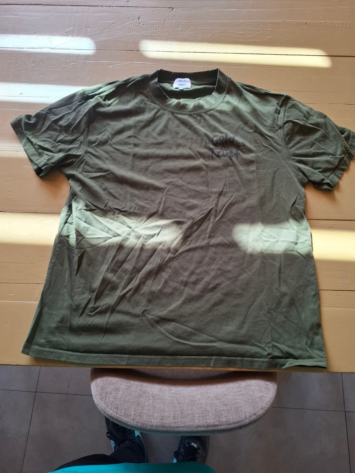 In Gold We Trust T-shirt - Groen - Maat 2XL valt als xl, Overige maten, Ophalen of Verzenden, In Gold We Trust, Gedragen