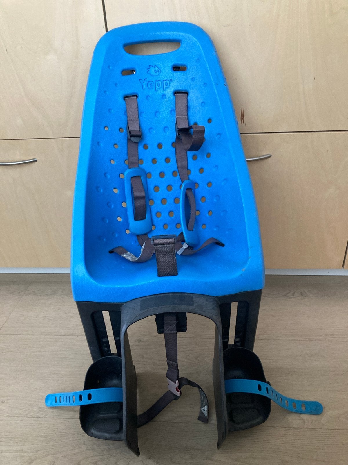 Yepp Fietsstoeltje Achterzitje Blauw, Fietsen en Brommers, Ophalen, Achterzitje, 9 t/m 18 kg, Gebruikt